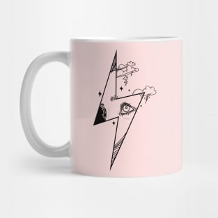 Drawing lightning Mug